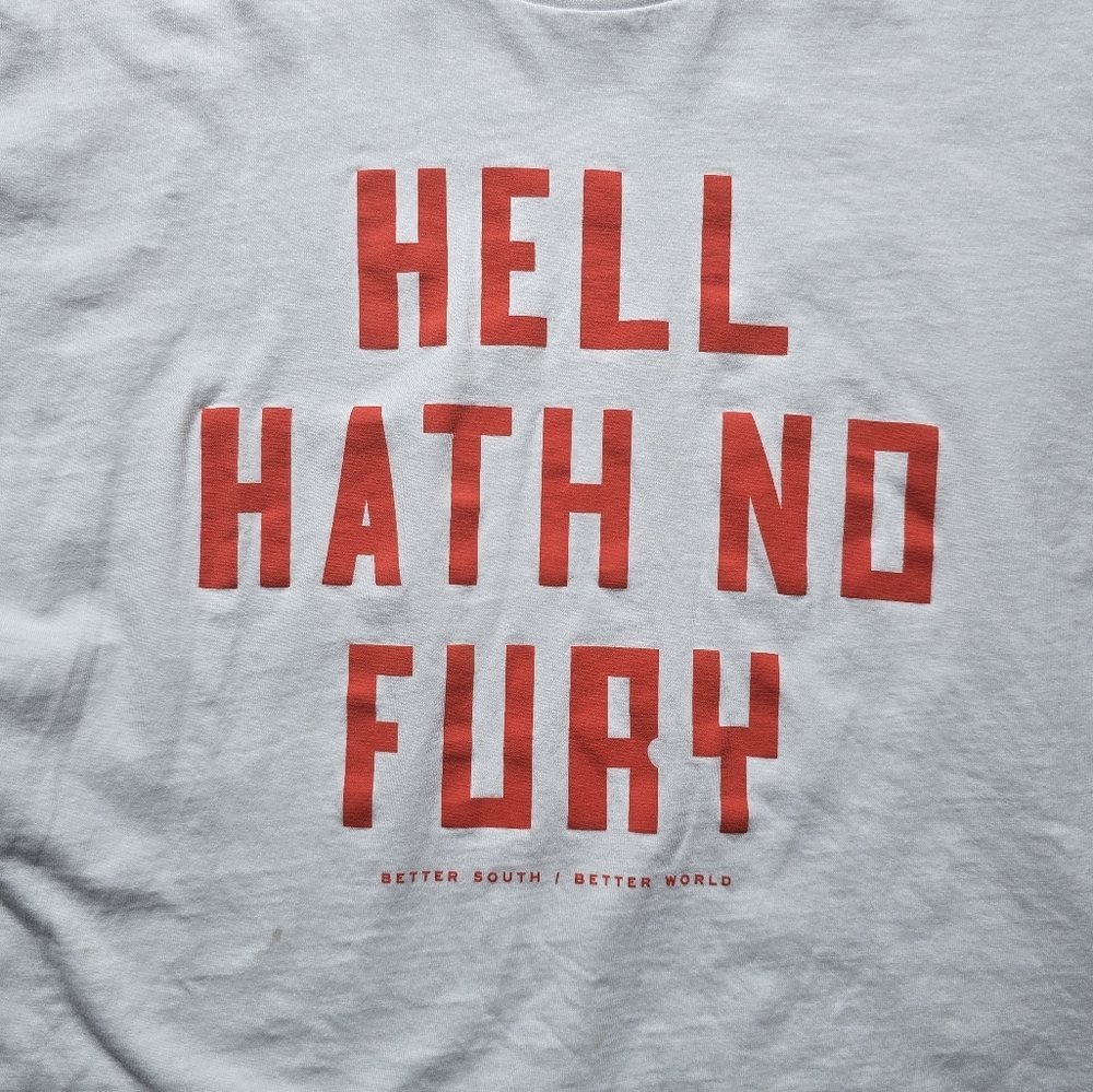 The Bitter Southerner White T-Shirt Hell Have No Fury Size Large - Picture 5 of 9